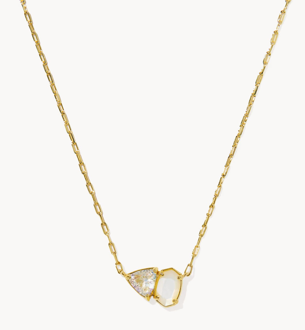 KENDRA SCOTT Tatum Gold Short Pendant Necklace 9608878826