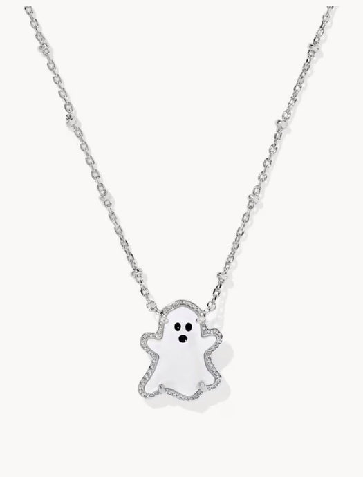 KENDRA SCOTT Ghost Silver Short Pendant Necklace 9608880567
