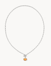 Load image into Gallery viewer, KENDRA SCOTT Pumpkin Silver Link and Chain Necklace 9608880873