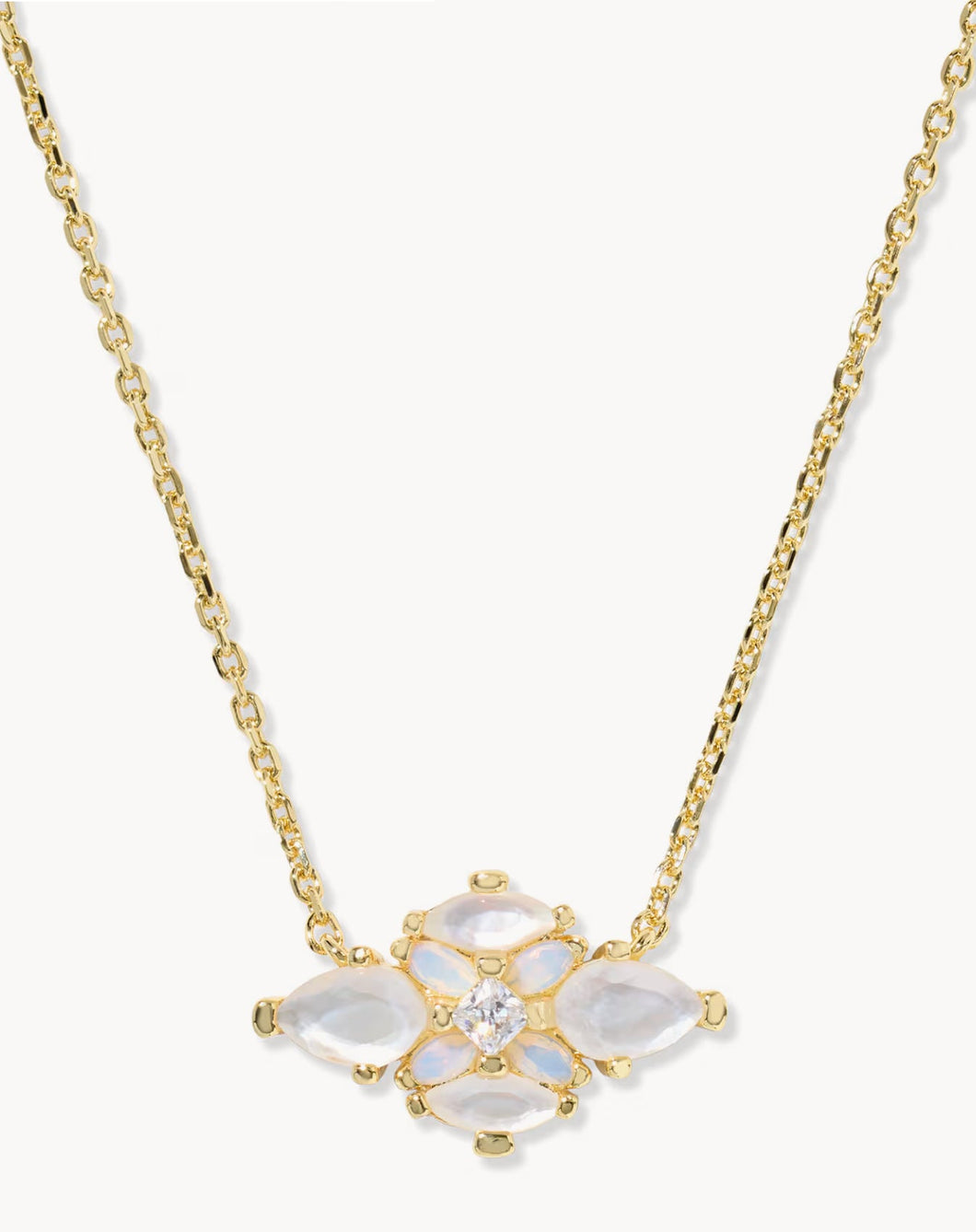 KENDRA SCOTT Abbie Gold Crystal Short Pendant Necklace 9608886942