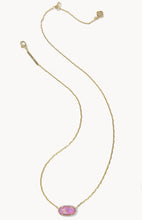 Load image into Gallery viewer, KENDRA SCOTT Elisa Pave Frame Gold Short Pendant Necklace 9608890181