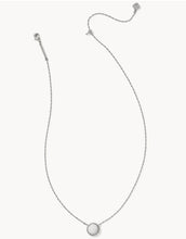 Load image into Gallery viewer, KENDRA SCOTT Volleyball Silver Short Necklace in White Mother-of-Pearl 9608866431