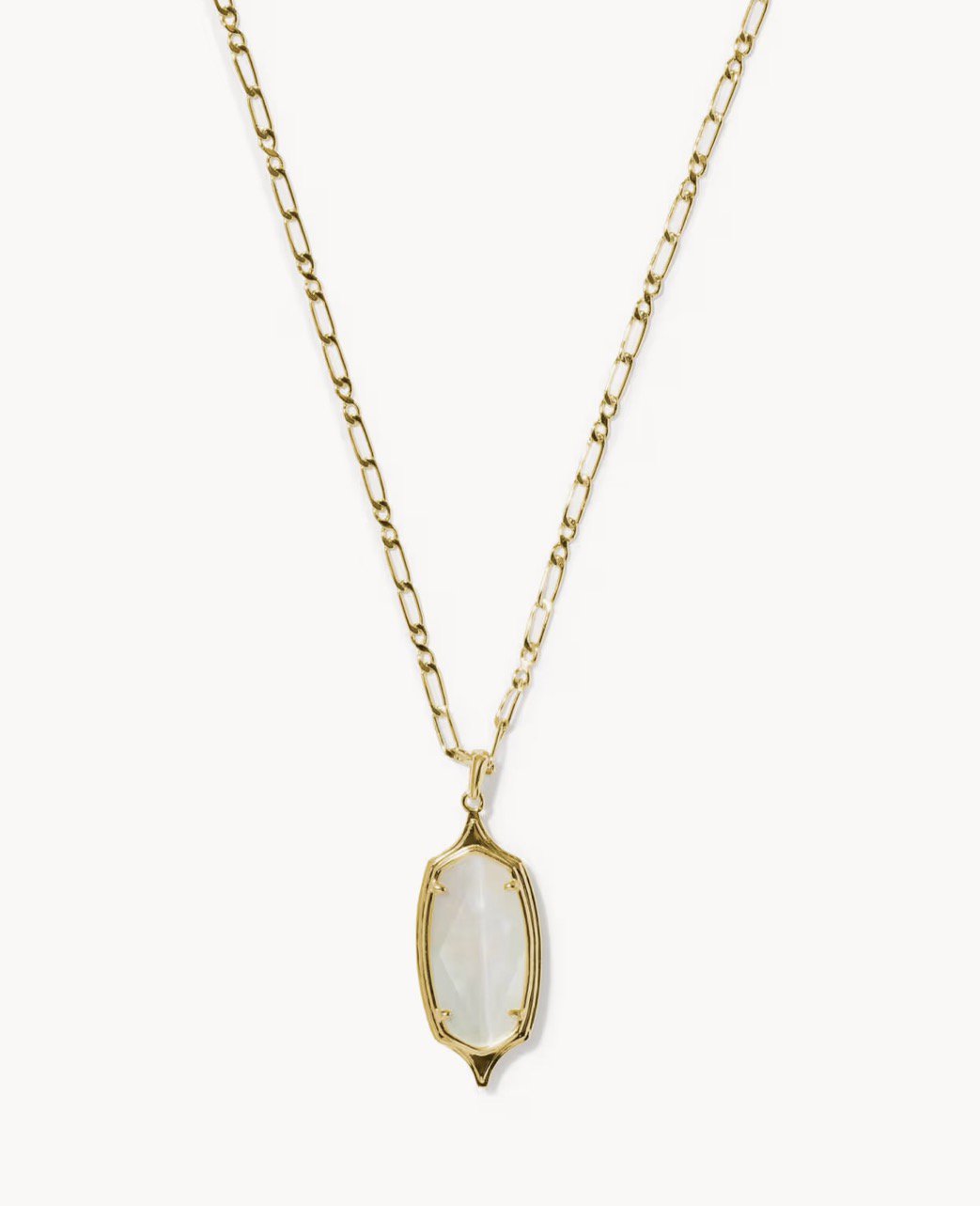 KENDRA SCOTT Dani Stepped Frame Gold Long Pendant Necklace 9608806770