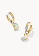Load image into Gallery viewer, KENDRA SCOTT Moon Gold Convertible Huggie Earrings 9608880670