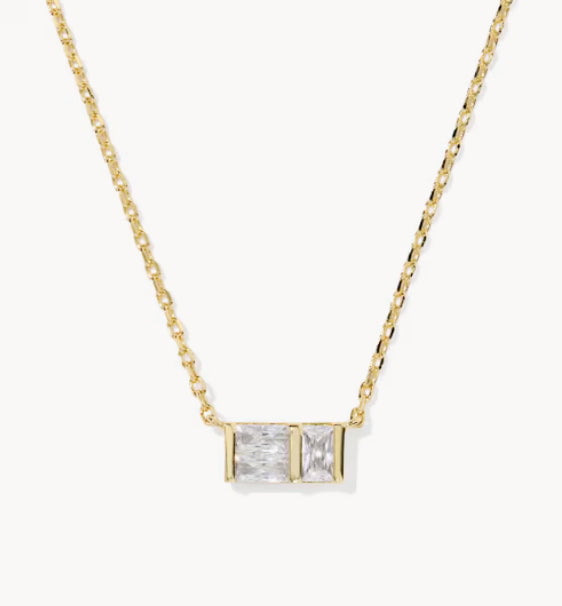 KENDRA SCOTT Jamie Gold Short Pendant Necklace 9608890127