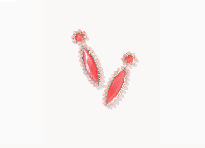 KENDRA SCOTT Genevieve Silver Beaded Statement Earrings 9608881901