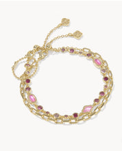 Load image into Gallery viewer, KENDRA SCOTT Mini Elisa Abbie Gold Set of 2 Delicate Chain Bracelets 9608890800