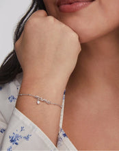 Load image into Gallery viewer, KENDRA SCOTT Mama Silver Crystal Delicate Chain Bracelet 9608877015