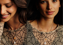 Load image into Gallery viewer, KENDRA SCOTT Pumpkin Silver Link and Chain Necklace 9608880873