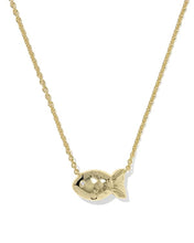 Load image into Gallery viewer, KENDRA SCOTT Parker Fish Gold Short Pendant Necklace 9608894199