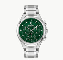 Load image into Gallery viewer, BULOVA-Curv Greencaldial SS Br 96A297