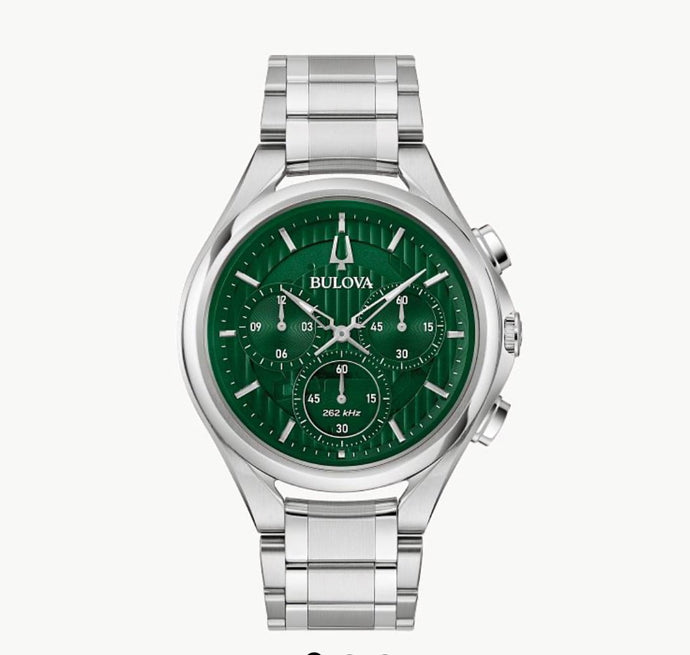 BULOVA-Curv Greencaldial SS Br 96A297