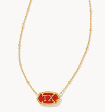 Load image into Gallery viewer, Kendra Scott-Elisa Gold Metal Texas Necklace in Red Illusion 9608853978