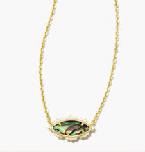Load image into Gallery viewer, Kendra Scott-Genevieve Gold Short Pendant Necklace in Abalone 9608856246