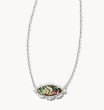 Load image into Gallery viewer, Kendra Scott-Genevieve Silver Short Pendant Necklace in Abalone 9608856288