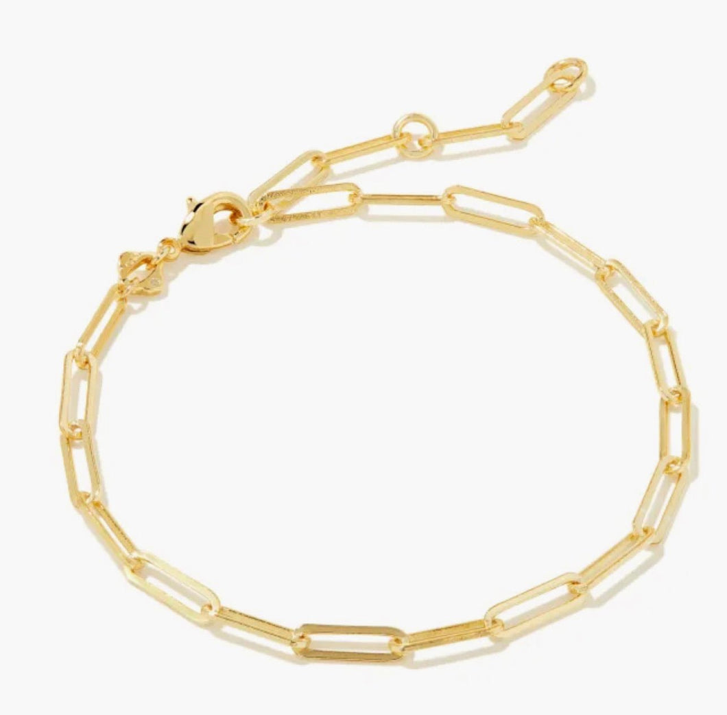 KENDRA SCOTT Courtney Paperclip Bracelet in Gold # 9608856049