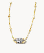 Load image into Gallery viewer, Kendra Scott-Genevieve Gold Satellite Short Pendant Necklace in White Crystal  9608856001