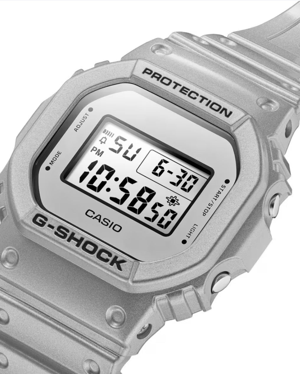 G shock dw 5600 silver online