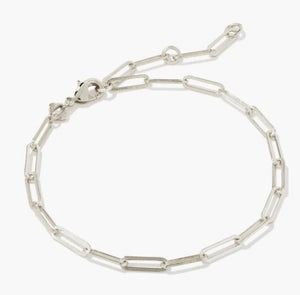 KENDRA SCOTT Courtney Paperclip Bracelet in Silver # 9608856975