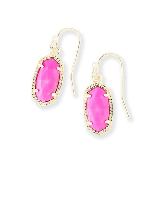 Kendra Scott-Lee Gold Drop Earrings in Magenta Magnesite