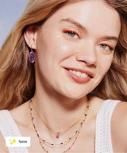 Load image into Gallery viewer, KENDRA SCOTT Dottie Gold Multi Strand Necklace in Amethyst # 9608853938