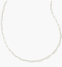 Load image into Gallery viewer, KENDRA SCOTT Courtney Paperclip Necklace in Silver # 9608856212