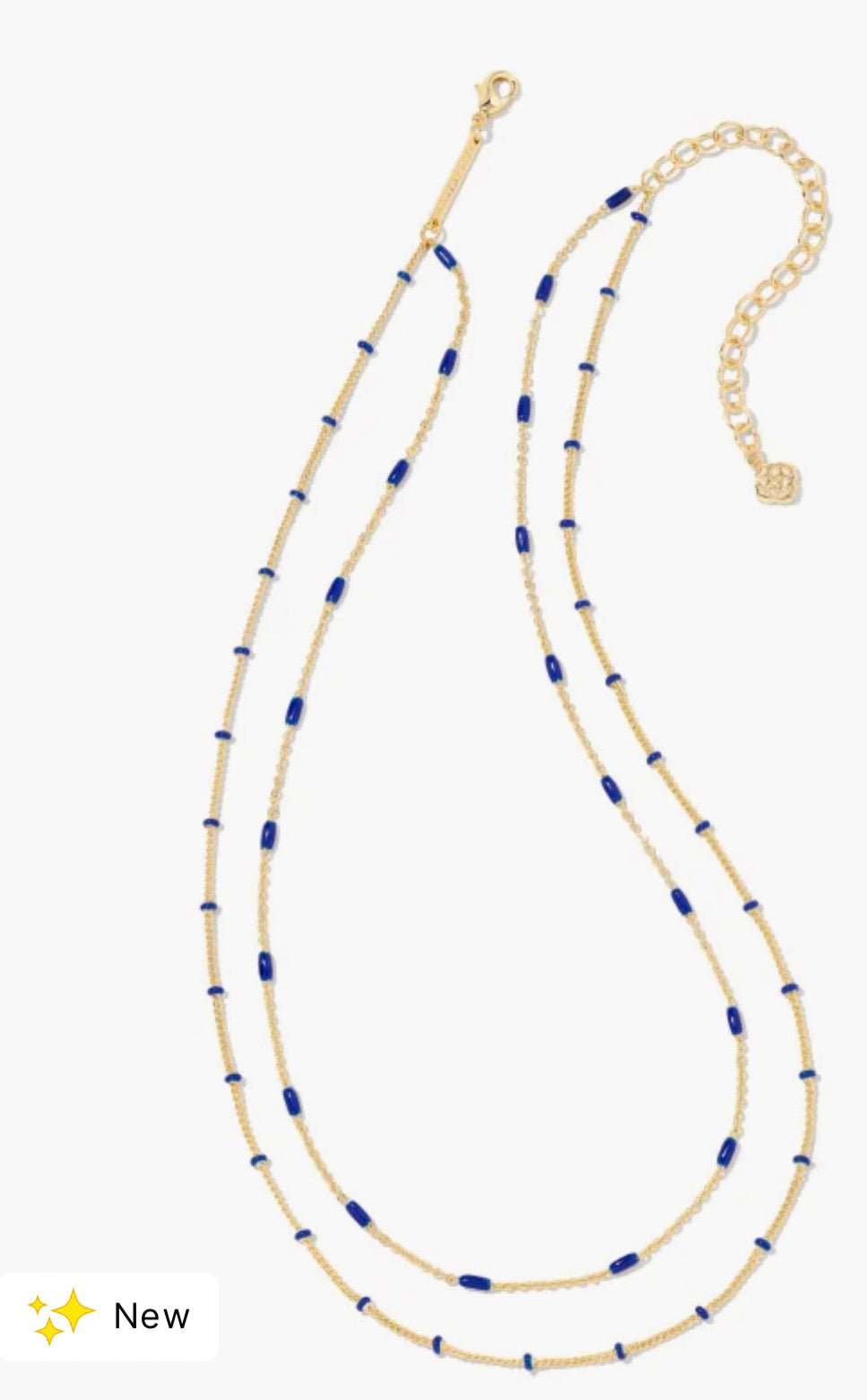 Kendra Scott Elisa Short Pendant Necklace Gold Cobalt Cats E | Steve Lennon  & Co Jewelers | New Hartford, NY