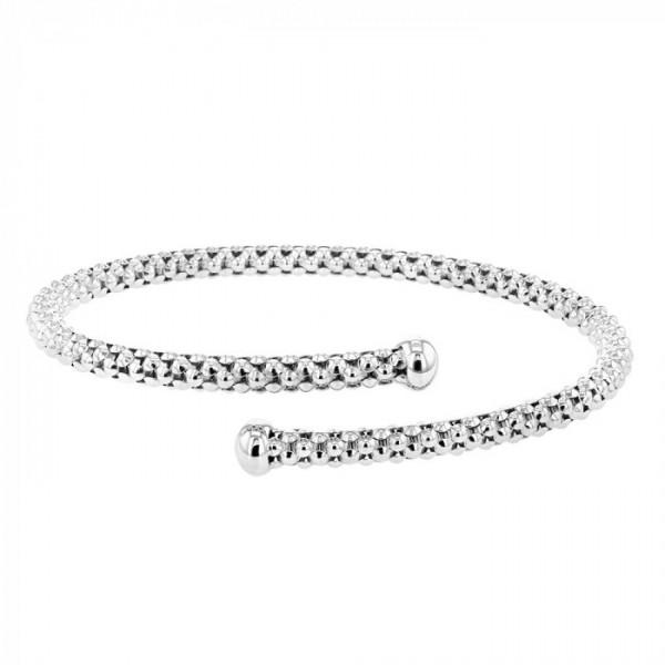 CHIMENTO DIAMOND ACCENT COIL WRAP CUFF BRACELET, 18K WHITE GOLD - M&R Jewelers