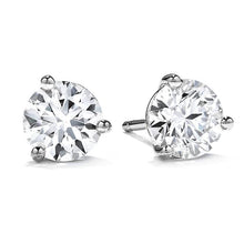 Load image into Gallery viewer, THREE-PRONG STUD EARRINGS - M&amp;R Jewelers