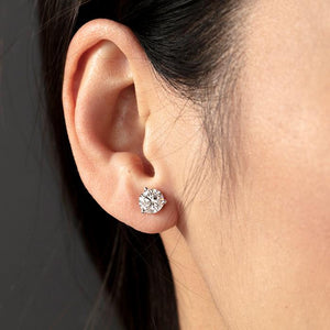 THREE-PRONG STUD EARRINGS - M&R Jewelers