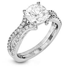 Load image into Gallery viewer, SIMON G 18K GOLD WHITE DR351 ENGAGEMENT RING - M&amp;R Jewelers