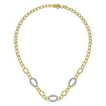 Load image into Gallery viewer, GABRIEL &amp; CO. 14K YELLOW WHITE GOLD FASHION NECKLACE - M&amp;R Jewelers