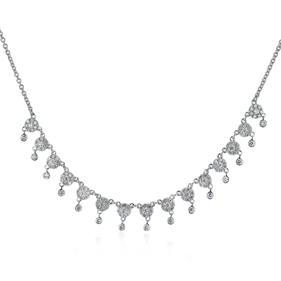 SIMON G 18K GOLD WITH WHITE DIAMOND NECKLACE - M&R Jewelers