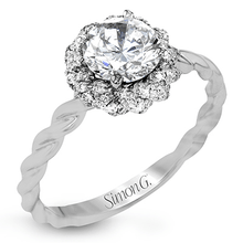 Load image into Gallery viewer, SIMON G PLATINUM WHITE LR1133 ENGAGEMENT RING - M&amp;R Jewelers