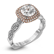 Load image into Gallery viewer, SIMON G 18K GOLD WHITE MR2133-D ENGAGEMENT RING - M&amp;R Jewelers