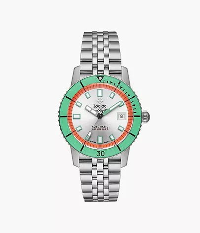 ZODIAC- Super Sea Wolf Compression Automatic Stainless Steel Watch ZO9269
