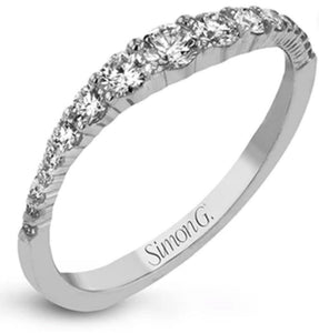 Simon G- STACKABLE RIGHT HAND RING LR1091 W