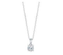 Load image into Gallery viewer, 14K White Gold Diamond .75CTW Pendant Solitarie PD 10513/70-4WF