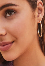 Load image into Gallery viewer, Kendra Scott-Veronica Gold Metal Hoop Earrings In Iridescent crystal 4217702676