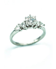 Load image into Gallery viewer, Diamond Ring-18k WG Round Center Diamond Ring 101-04610