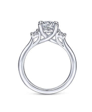 Load image into Gallery viewer, Gabriel 14k White Gold No Ctr D.28TW ring