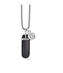 BULOVA-PRECISIONIST BLACK ONYX PENDANT WITH CHAIN J96N007