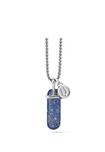 Load image into Gallery viewer, BULOVA PRECISIONIST LAPIS PENDANT WITH CHAIN J96N008