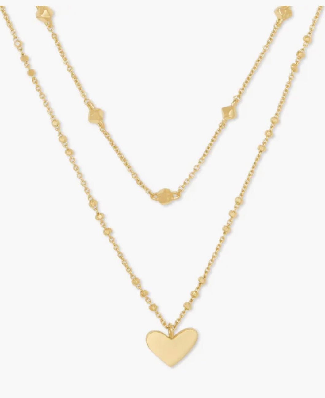 Kendra Scott-Ari Heart Multi Strand Necklace in Gold Metal 4217719033