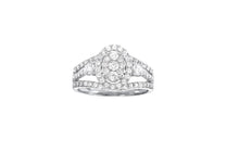 Load image into Gallery viewer, RG11003-4WD 14K Diamond Cluster Halo Wedding Ring