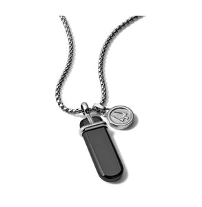 BULOVA-PRECISIONIST BLACK ONYX PENDANT WITH CHAIN J96N007