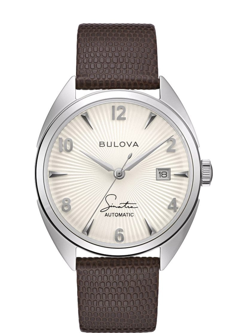 Bulova-Bulova Fly Me To The Moon White Dial Automatic Watch  SINATRA 96B347