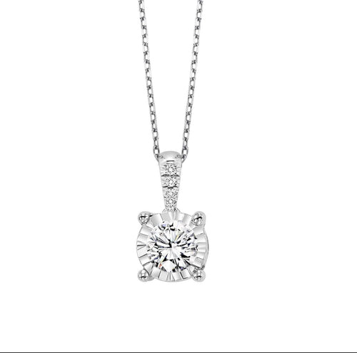 14k WG Diamond Pendant Necklace FP1425/50-4WC