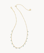 Load image into Gallery viewer, KENDRA SCOTT Camry Gold Beaded Strand Necklace in Aqua Apatite #9608803512