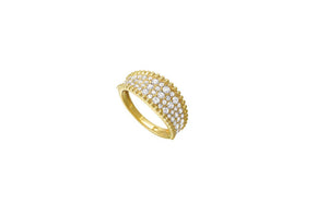 RG10998-4YC 14KT YELLOW GOLD & DIAMOND SPARKLE FASHION RING